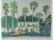 Watercolor painting of a waterfront home with palm trees at 323 Coffee Pot Ne Dr, St Petersburg, FL 33704