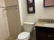 Bathroom featuring tiled stand up shower with granite vanity at 3480 Hillmoor Dr, Palm Harbor, FL 34685