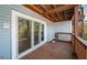 Deck with sliding glass door access to the interior at 514 Ryans Woods Ln, Palm Harbor, FL 34683