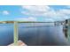 Calm water view from a wooden dock at 8510 Magnolia St, Gibsonton, FL 33534