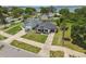 An aerial view showing the property location near the water at 102 Shore E Dr, Oldsmar, FL 34677