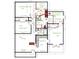 Detailed floor plan highlighting the primary bath, bedrooms, kitchen, and living areas at 102 Shore E Dr, Oldsmar, FL 34677