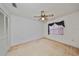 Bedroom with ceiling fan and large closet at 11332 Torrey Pines Dr, Riverview, FL 33579