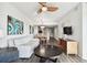 Open living area with ocean view and seating at 11605 Gulf Blvd # 502, Treasure Island, FL 33706