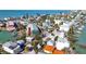 Elevated view showcasing the home's location in a dense residential area at 333 Bay Plz, Treasure Island, FL 33706