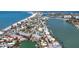 Panoramic shot of the property nestled in a coastal community by the water at 333 Bay Plz, Treasure Island, FL 33706