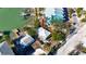 Aerial view of a home and surrounding properties near the water at 333 Bay Plz, Treasure Island, FL 33706