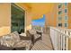 Spacious balcony with city views and comfortable seating at 555 5Th Ne Ave # 621, St Petersburg, FL 33701