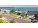Aerial view of waterfront property with boat access at 568 Johns Pass Ave, Madeira Beach, FL 33708