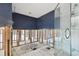 Unfinished bathroom with shower and new wall paint at 568 Johns Pass Ave, Madeira Beach, FL 33708