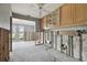 Kitchen area undergoing a complete renovation, showing exposed walls at 568 Johns Pass Ave, Madeira Beach, FL 33708