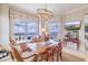 Charming breakfast nook with water views and built-in window seat at 140 Riviera Dunes Way # 1001, Palmetto, FL 34221