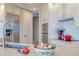 Modern kitchen featuring stainless steel appliances and granite countertops at 140 Riviera Dunes Way # 1001, Palmetto, FL 34221