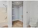 Bathroom with shower/tub combo and shelving at 2432 Sagemont Dr, Brandon, FL 33511