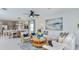 Bright living room featuring an open floor plan, stylish furniture, and large windows at 5803 Laurelcrest Gln, Palmetto, FL 34221