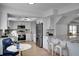 Updated kitchen featuring stainless steel appliances and white cabinets at 107 17Th St, Belleair Beach, FL 33786
