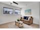 Relaxing office space with brown couch and wood floors at 107 17Th St, Belleair Beach, FL 33786