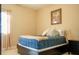 Bedroom with queen bed and large closet at 12055 Gandy N Blvd # 231, St Petersburg, FL 33702