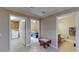 Hallway with views into bedroom, bathroom and laundry at 12055 Gandy N Blvd # 231, St Petersburg, FL 33702