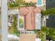 Aerial view showing house and pool from above at 1409 Ne 49Th Ne Ave, St Petersburg, FL 33703