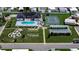 Community overview with pool, tennis court, and recreation at 4961 Britni Way, Zephyrhills, FL 33541