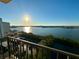 Stunning water view from balcony, showcasing the cityscape and glistening water at 7050 Sunset S Dr # 1507, South Pasadena, FL 33707