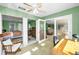 Office space with a view into the bedroom and living areas at 100 Bluff View Dr # 207C, Belleair Bluffs, FL 33770