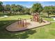Community playground featuring swings and multiple slides at 10058 Shoreline View Way, Wesley Chapel, FL 33545