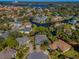 Bird's-eye view showcasing a beautiful waterfront community at 1012 Osprey Ct, Tarpon Springs, FL 34689