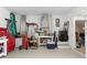 Garage with workbench, storage, and ladder at 3192 Nautical S Pl, St Petersburg, FL 33712