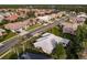 An aerial view showing the home's location within a residential community at 728 Thistlelake Dr, Venice, FL 34293