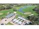 Aerial view of community bocce ball courts at 8041 Green Pines Ter, Spring Hill, FL 34606