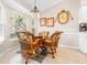 Charming breakfast nook with wicker chairs and a window view at 8041 Green Pines Ter, Spring Hill, FL 34606