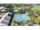 Aerial view of community tennis courts at 8041 Green Pines Ter, Spring Hill, FL 34606