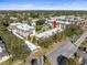 Aerial view showing building location and pool at 8755 Bardmoor Blvd # 105, Seminole, FL 33777