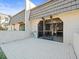 Private patio with brick pavers at 8755 Bardmoor Blvd # 105, Seminole, FL 33777