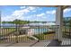 Balcony view overlooking the pool and waterfront at 9815 Harrell Ave # 302, Treasure Island, FL 33706