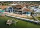 Waterfront home under construction, featuring large windows and private dock at 1275 81St S St, St Petersburg, FL 33707