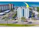 Aerial view of a condo building near the beach and ocean at 18320 Gulf Blvd # 303, Redington Shores, FL 33708