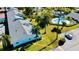 Aerial view showcasing the home's location within the community, near the pool at 2465 Northside Dr # 1808, Clearwater, FL 33761