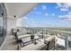 Private balcony offering stunning panoramic city views at 2910 W Barcelona St # 1901, Tampa, FL 33629