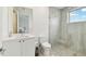 Modern bathroom with walk-in shower and updated vanity at 2910 W Barcelona St # 1901, Tampa, FL 33629