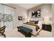 Bright bedroom with a comfortable bed and stylish decor at 2910 W Barcelona St # 1901, Tampa, FL 33629