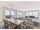 Open concept dining area with city views at 2910 W Barcelona St # 1901, Tampa, FL 33629