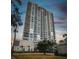 Luxury high-rise building with modern architecture and landscaping at 2910 W Barcelona St # 1901, Tampa, FL 33629