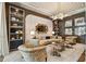 Sophisticated living room with curved sofa and unique decor at 2910 W Barcelona St # 1901, Tampa, FL 33629