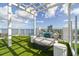 Round daybed and seating under pergola at 2910 W Barcelona St # 1901, Tampa, FL 33629
