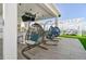 Comfortable hanging chairs on rooftop patio at 2910 W Barcelona St # 1901, Tampa, FL 33629