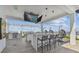 Rooftop outdoor kitchen with bar and seating at 2910 W Barcelona St # 1901, Tampa, FL 33629