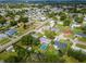Aerial view showcasing the house and neighborhood at 39093 Citadel Cir, Zephyrhills, FL 33542